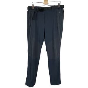 Tuscarora Hiking‎ Pants Blue/Gray Men's Size US 36 w/ Zipper Pockets & Logo Belt